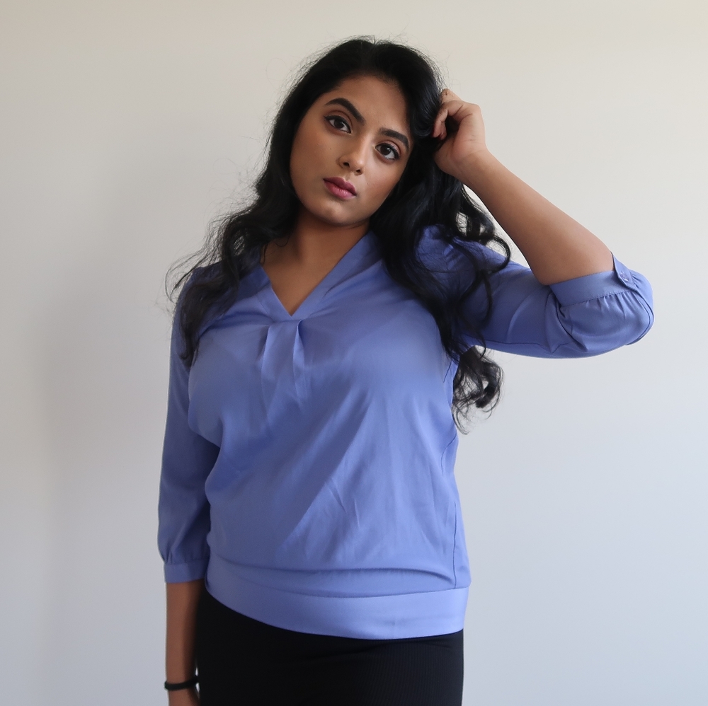 New York & Co Purple Blouse